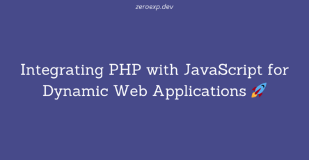 Integrating PHP with JavaScript for Dynamic Web Applications 🚀