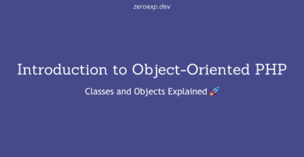 Introduction to Object-Oriented PHP: Classes and Objects Explained 🚀