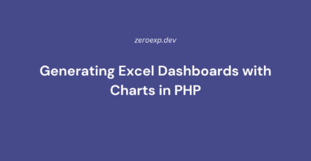 Generating Excel Dashboards with Charts in PHP