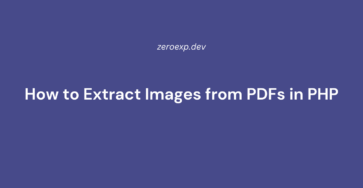 How to Extract Images from PDFs in PHP