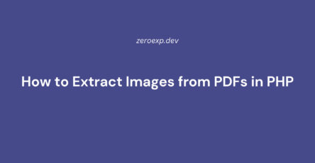 How to Extract Images from PDFs in PHP