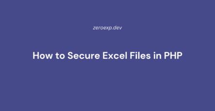 How to Secure Excel Files in PHP (Password Protection & Encryption)